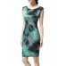 Women's Vintage Plus Sizes Micro Elastic Sleeveless Knee-length Dress (Satin)